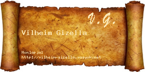 Vilheim Gizella névjegykártya